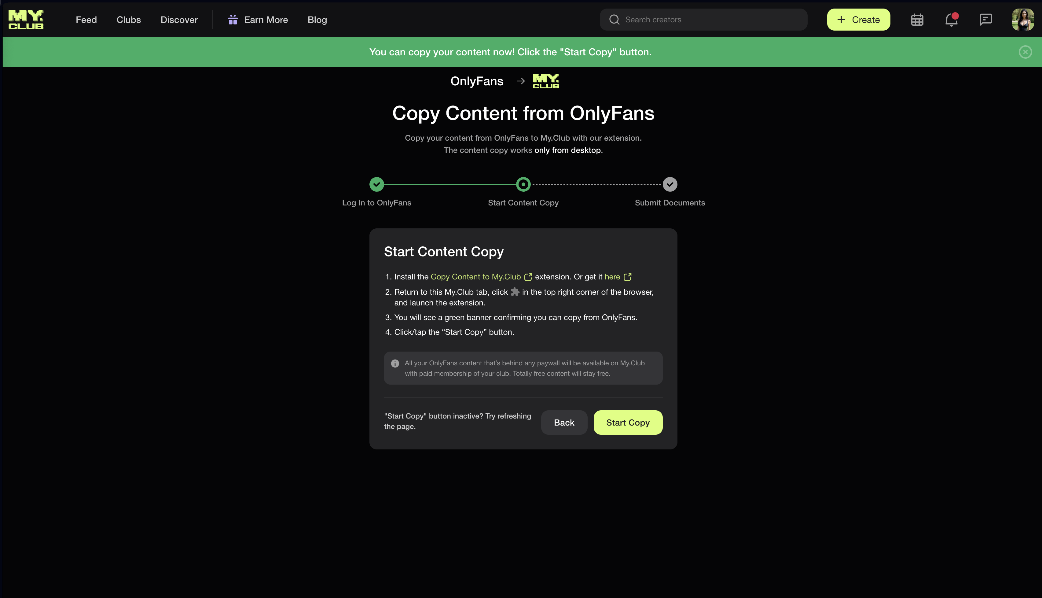 How can I copy content from OnlyFans / Fansly to My.Club? – My.Club Help  Center